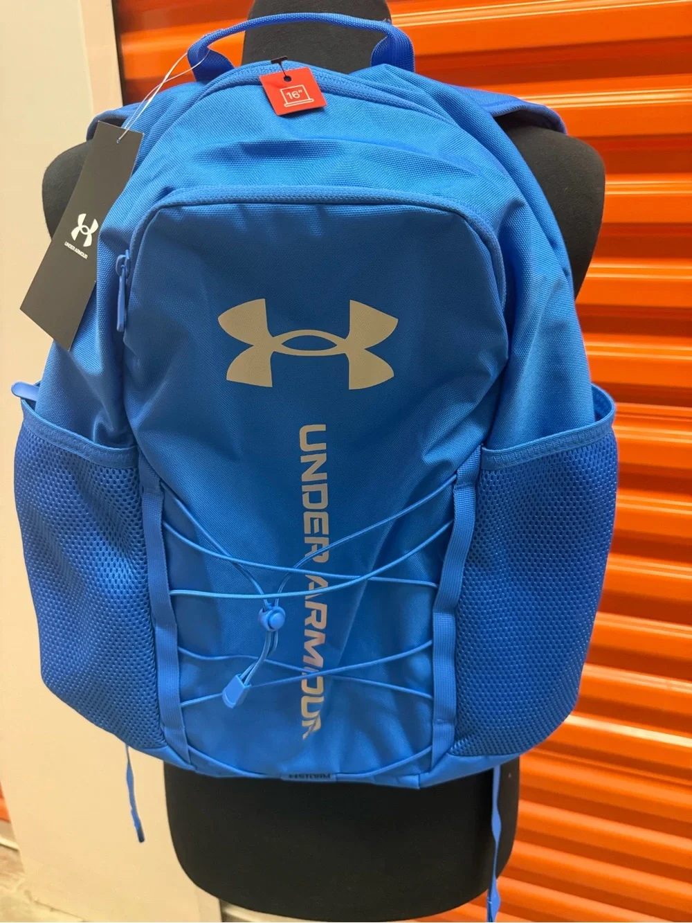NWT Under Armour Hustle Sport Blue Men's Backpack